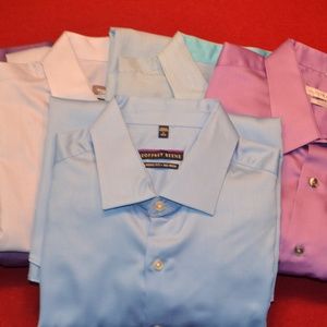 Lot of five Geoffrey Beene dress shirts